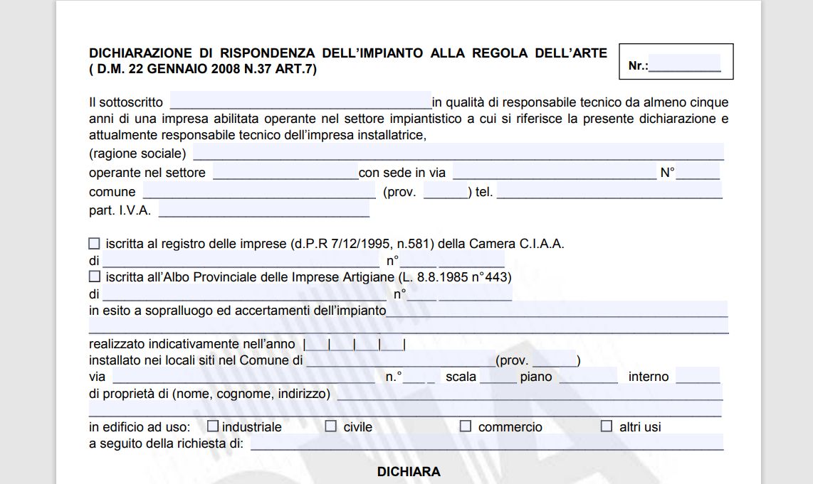 Preventivo Dichiarazione DiRi